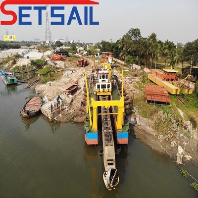 Dredger di aspirazione multifunzione da 22 pollici per la dragatura della sabbia a motore diesel