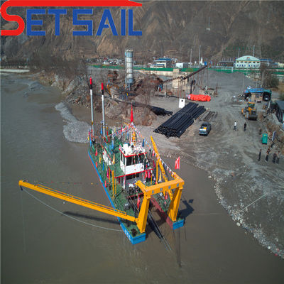 Dredger di aspirazione multifunzione da 22 pollici per la dragatura della sabbia a motore diesel