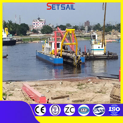 Vinicolo idraulico e tagliacarro Spud Cutter Suction Diesel Set Sail Mute River Sand Dredger