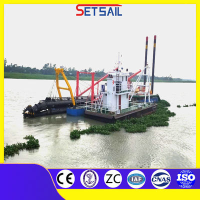16-65m Set Sail Mute CCS Cutter Auger Suction Dredger idraulica con motore diesel D-1