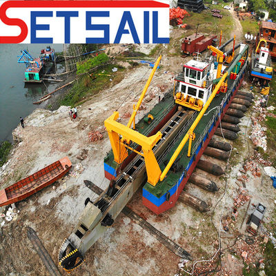 Dredger di aspirazione a taglio resistente alla corrosione da 22 pollici con motore ausiliario da 298 kW