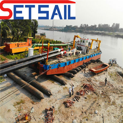 Dredger di sabbia di mare a motore diesel da 22 pollici con pompa di sabbia 550 e profondità di dragaggio di 15 m