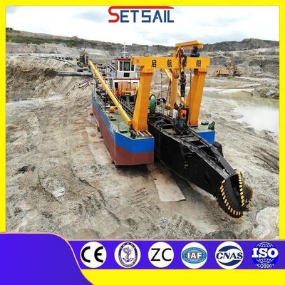 Dredger ad aspirazione a motore diesel su misura per il cantiere di dragaggio