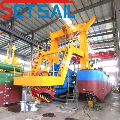 Rexroth e Parker Hydraulic Cutter Suction Sand Gold Dredger con altezza da 1,5 a 3,2 m