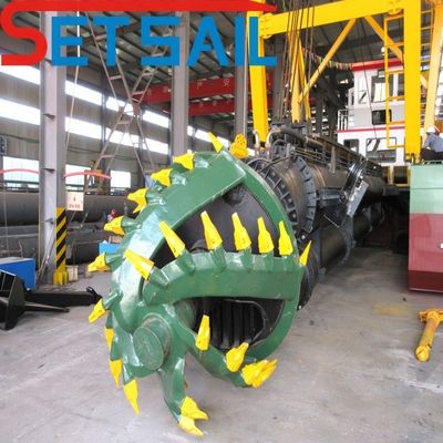 Rexroth e Parker Hydraulic Cutter Suction Sand Gold Dredger con altezza da 1,5 a 3,2 m