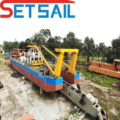 Rexroth e Parker Hydraulic Cutter Suction Sand Gold Dredger con altezza da 1,5 a 3,2 m