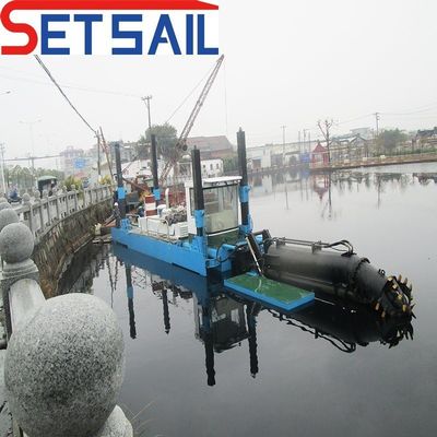 Dredger a aspirazione da 18 pollici per la dragaggio profondità 2,25 metri flusso d'acqua 3500 metri cubi
