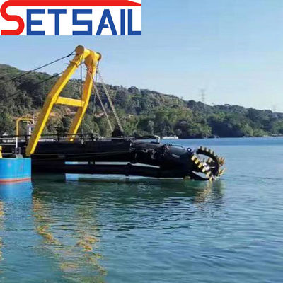 Dredger a aspirazione da 18 pollici per la dragaggio profondità 2,25 metri flusso d'acqua 3500 metri cubi
