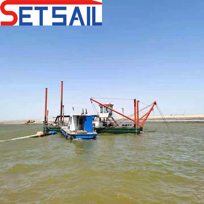 Dredger a aspirazione da 18 pollici per la dragaggio profondità 2,25 metri flusso d'acqua 3500 metri cubi