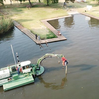 Dredger di sabbia anfibio a potenza idraulica per il fiume prestazioni e funzioni personalizzate