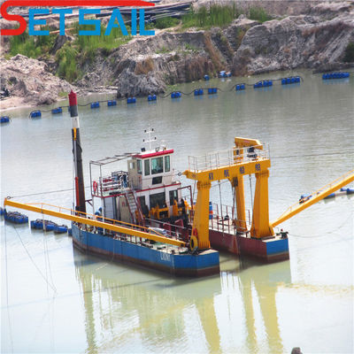 180000.000kg Peso lordo Dredger idraulico di 18 pollici a taglio di aspirazione con carrello