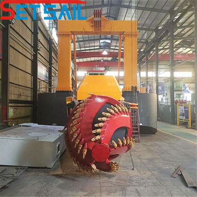 180000.000kg Peso lordo Dredger idraulico di 18 pollici a taglio di aspirazione con carrello