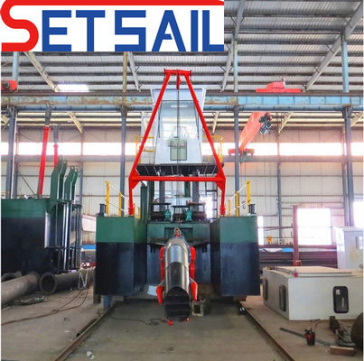 Potente 100m3-2000m3 Jet Suction River Sand Diamond / Gold Dredger con paracadute di agitazione