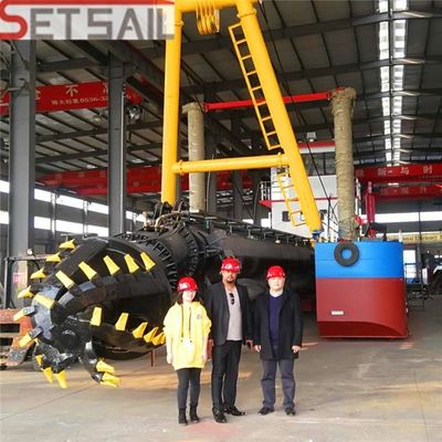 Dredger di sabbia a motore da 582 kW con potenza di testa di taglio da 260 kW e profondità di dragaggio di 10 m