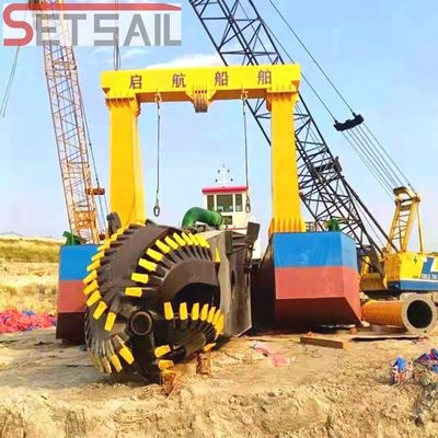 Dredger di sabbia a motore da 582 kW con potenza di testa di taglio da 260 kW e profondità di dragaggio di 10 m