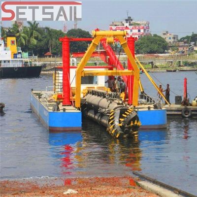 Dredger di sabbia a motore da 582 kW con potenza di testa di taglio da 260 kW e profondità di dragaggio di 10 m