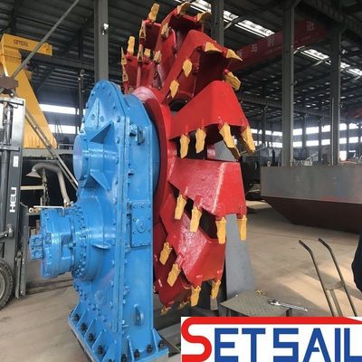 Dredger idraulico a ruote con testa di secchio con motore diesel ad alta capacità 160m3-2000m3