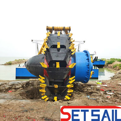 Anchor Boom Wheel Bucket Dredger con motore diesel Weichai e capacità 160m3-2000m3
