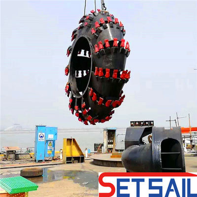 Anchor Boom Wheel Bucket Dredger con motore diesel Weichai e capacità 160m3-2000m3