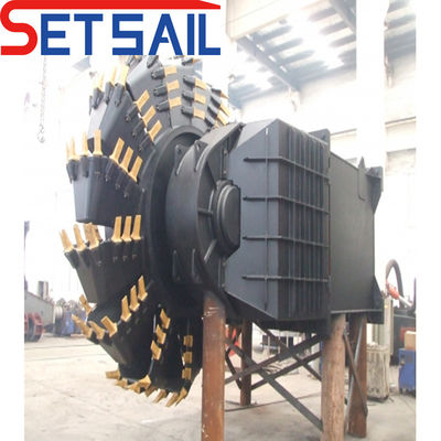 Scavatrice idraulica a verricello di ancoraggio a spinta Diesel Motor Wheel Bucket Silt Dredger con personalizzazione