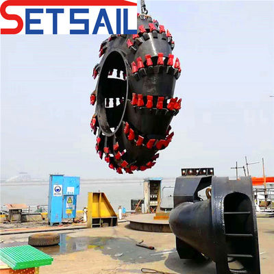 Scavatrice idraulica a verricello di ancoraggio a spinta Diesel Motor Wheel Bucket Silt Dredger con personalizzazione
