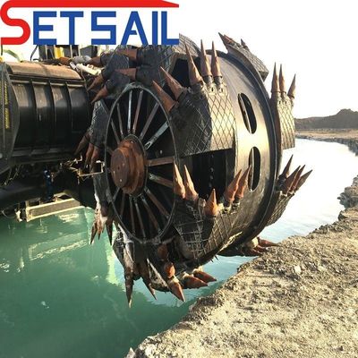 CTS tipo slot motore diesel pompa di sabbia flusso d'acqua 1500m3 dragaglio a rulli con 1
