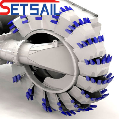 CTS tipo slot motore diesel pompa di sabbia flusso d'acqua 1500m3 dragaglio a rulli con 1