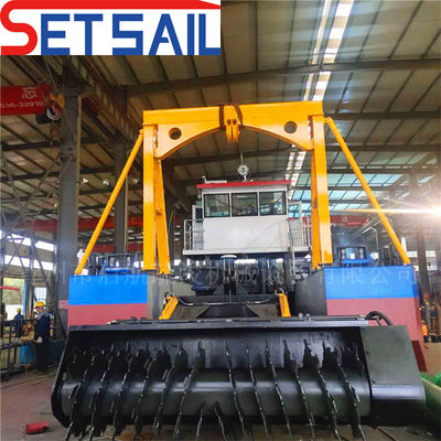 6 mm-20 mm Spessore della piastra laterale Trailing Suction Hopper Dredger per lago e serbatoio