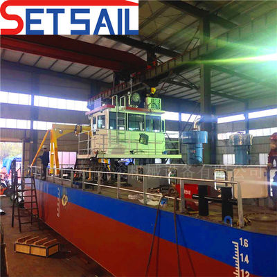 6 mm-20 mm Spessore della piastra laterale Trailing Suction Hopper Dredger per lago e serbatoio