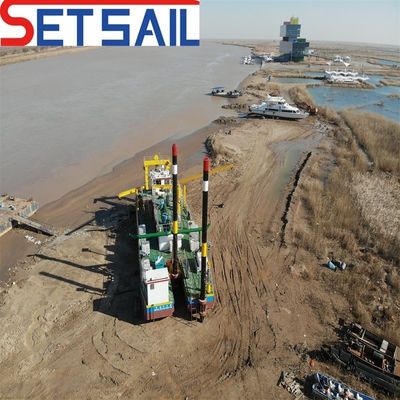 Dredger a ruota a secco idraulico a motore diesel per fanghi duri nel fiume e nel serbatoio del maiale