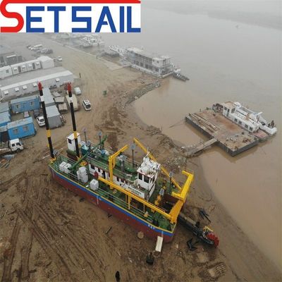 Dredger a gomma a pompa di sabbia fluviale con profondità di dragaggio da 8 a 20 m e valuta statunitense