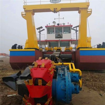 Siemens PLC Motore Diesel Motore idraulico a ruote Bucket Silt Dredger con stazione di potenziamento