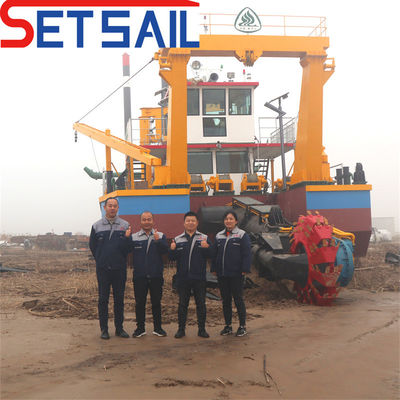 Dredging di sabbia fluviale e lacustre Dredger a ruota a secchio idraulico per la bonifica dei terreni