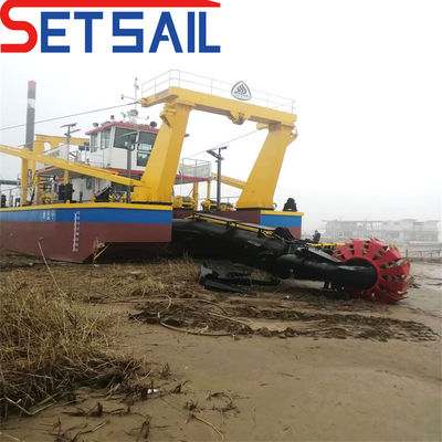 Dredger idraulico per aspirazione della sabbia con motore diesel Weichai e capacità da 160 m3-2000 m3