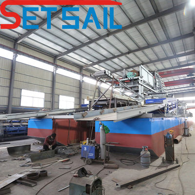 7.5kw-20kw Power Injection Pump Power Chain Bucket Mining Sand Gold Dredger per il Congo