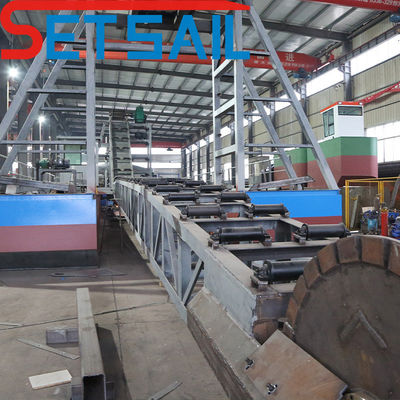 Potenza della pompa di iniezione 7.5kw-20kw Bucket Chain Gold Mining Dredger per Rvier Diamond