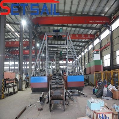 Potenza della pompa di iniezione 7.5kw-20kw Bucket Chain Gold Mining Dredger per Rvier Diamond