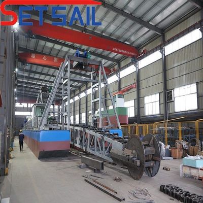 Potenza della pompa di iniezione 7.5kw-20kw Bucket Chain Gold Mining Dredger per Rvier Diamond