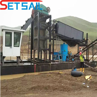 Equipaggiamento di dragaggio per l'estrazione di oro e diamanti a profondità compresa tra i 7 e i 30 metri