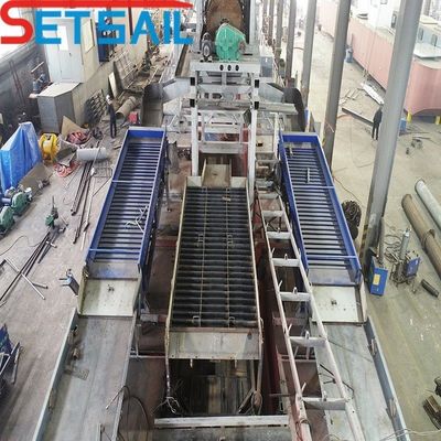 Equipaggiamento di dragaggio per l'estrazione di oro e diamanti a profondità compresa tra i 7 e i 30 metri