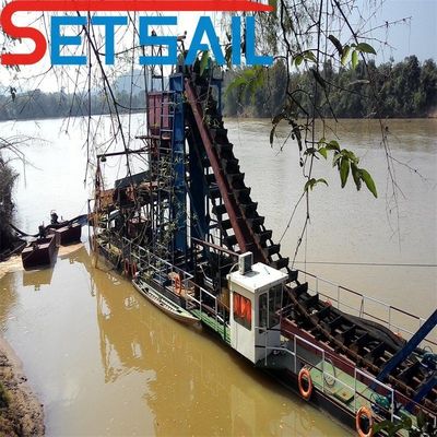 Capacità attrezzature per l'estrazione di diamanti a catena a secco per il lago Gold Diamant 60-500 metri cubi di capacità