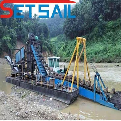 River Gold Mining Dredger con Cumins 75kw-500kw Generator Sets e Design personalizzato