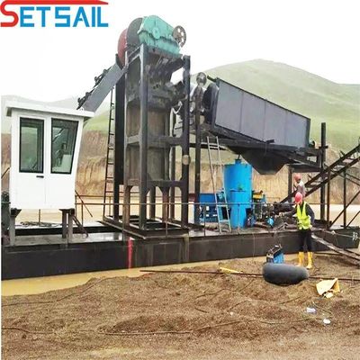 60m3-300m3 Capacità Full Chain Bucket Diamond Dredger per lago Disegno personalizzato