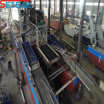 60m3-300m3 Capacità Full Chain Bucket Diamond Dredger per lago Disegno personalizzato