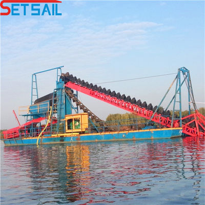 37kw-200kw Scavo della catena di alimentazione del motore principale Bucket River Diamond Dredger per Lake Gold
