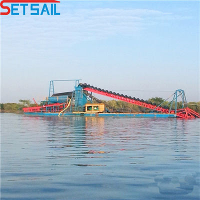 37kw-200kw Scavo della catena di alimentazione del motore principale Bucket River Diamond Dredger per Lake Gold