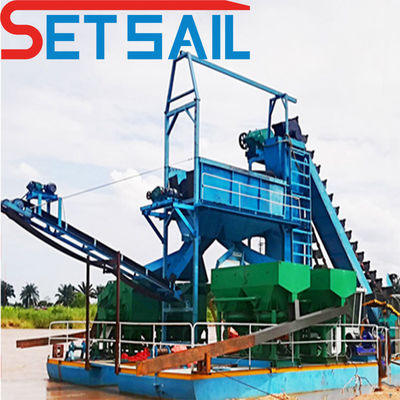 180000.000kg Servizio post-vendita a vita River Gold Chain Bucket Mining Dredger