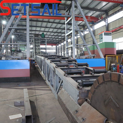 Scavatrice a catena multicolore con secchio d'oro per pacchetti fluviali Peso lordo 90000.000kg