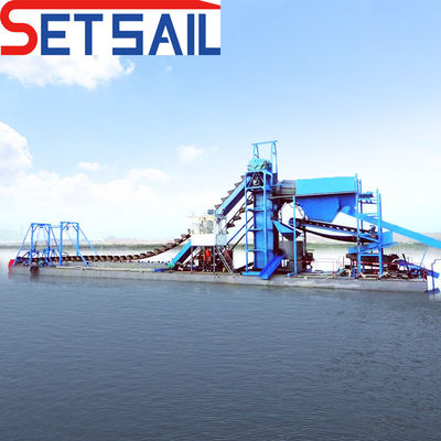Dredger per l'estrazione dell'oro e dei diamanti dotato di generatori per motori diesel QHCBD-3