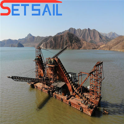 Alta capacità 50-300m3 Advantage Design Chain Bucket Mining Dredger per l'oro e i diamanti